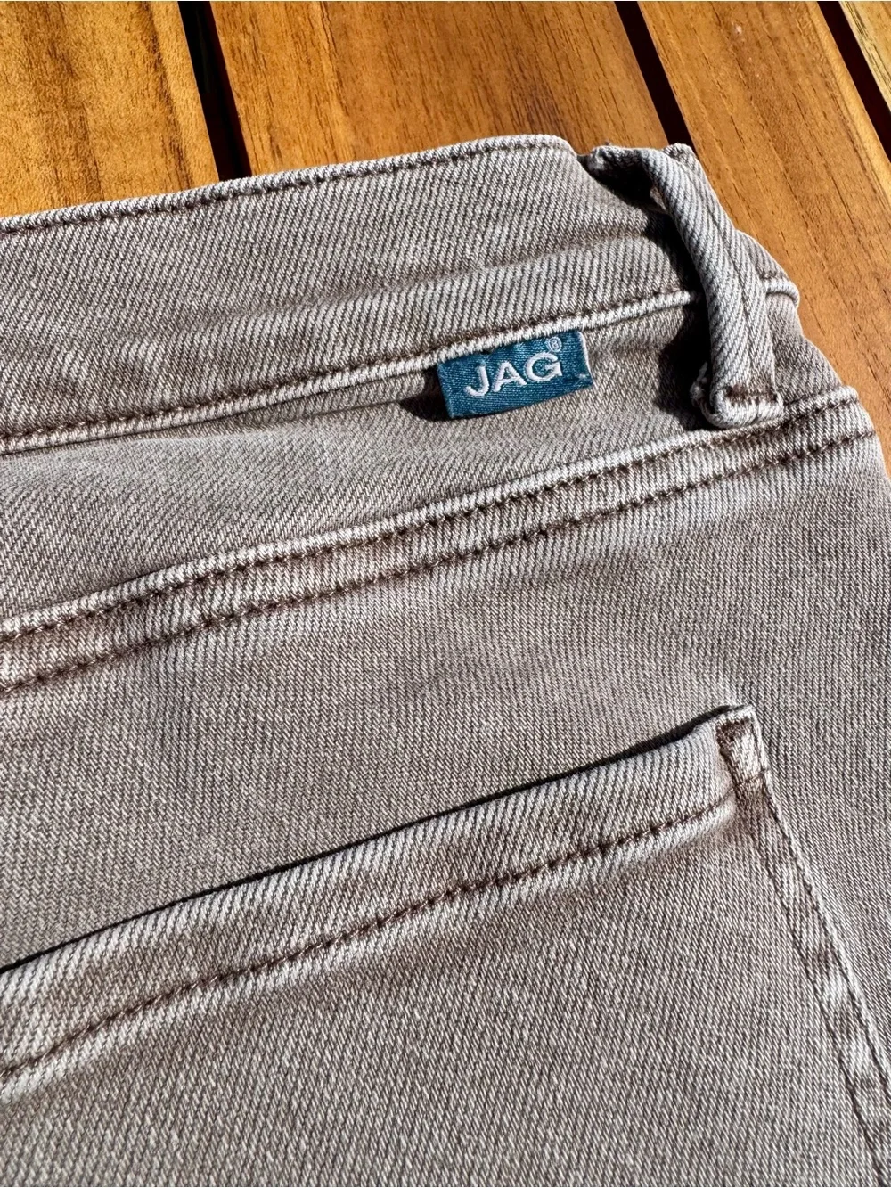 Jag Jeans Women’s Skinny Jeans — Light Taupe Stretch